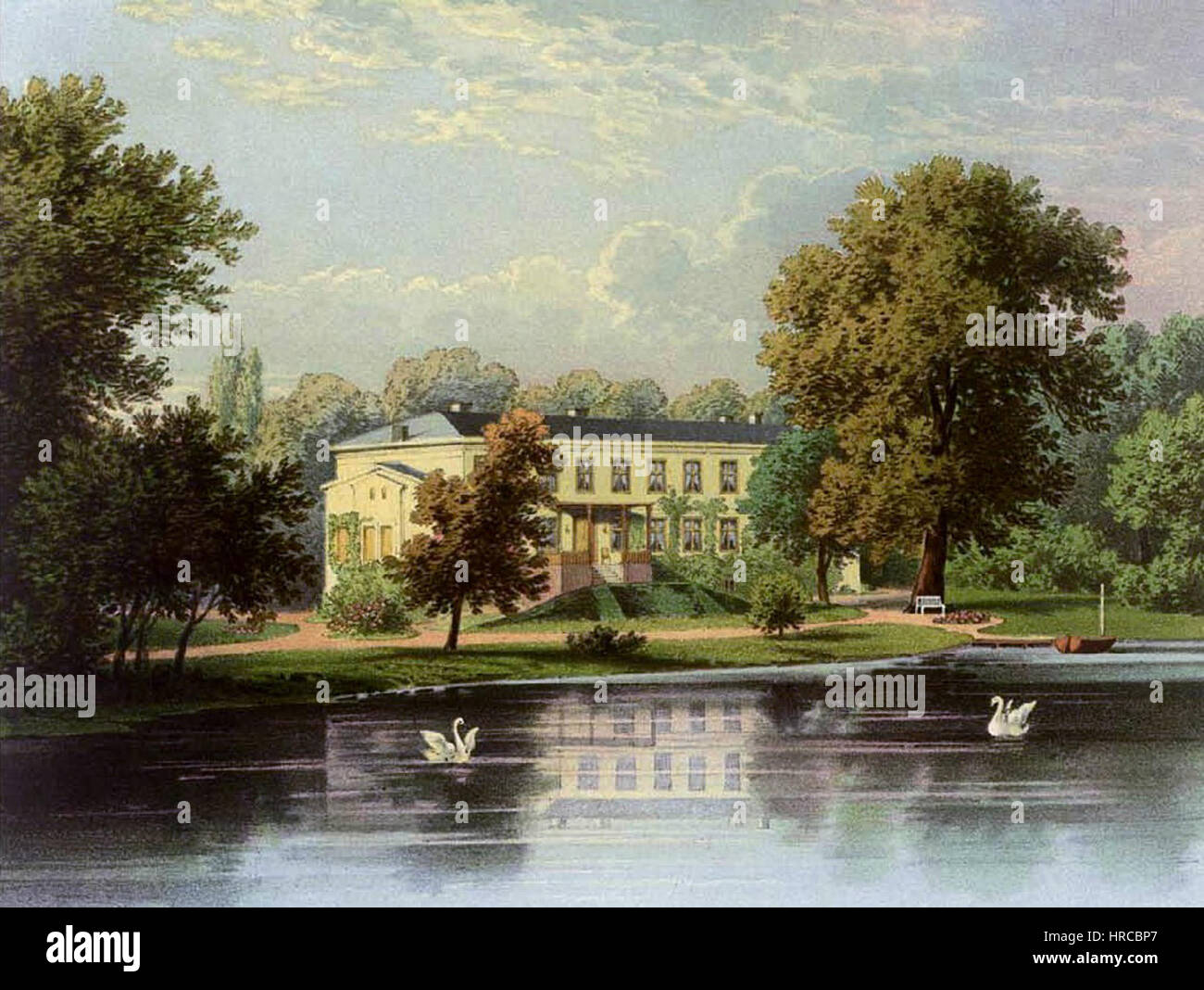 Rittergut Grassee è una tenuta storica conosciuta per la sua ricca collezione di arte e antiquariato, conservata come parte della collezione Duncker. Questa tenuta rappresenta un aspetto chiave della cultura storica tedesca e del patrimonio aristocratico nel XVIII e XIX secolo. Foto Stock