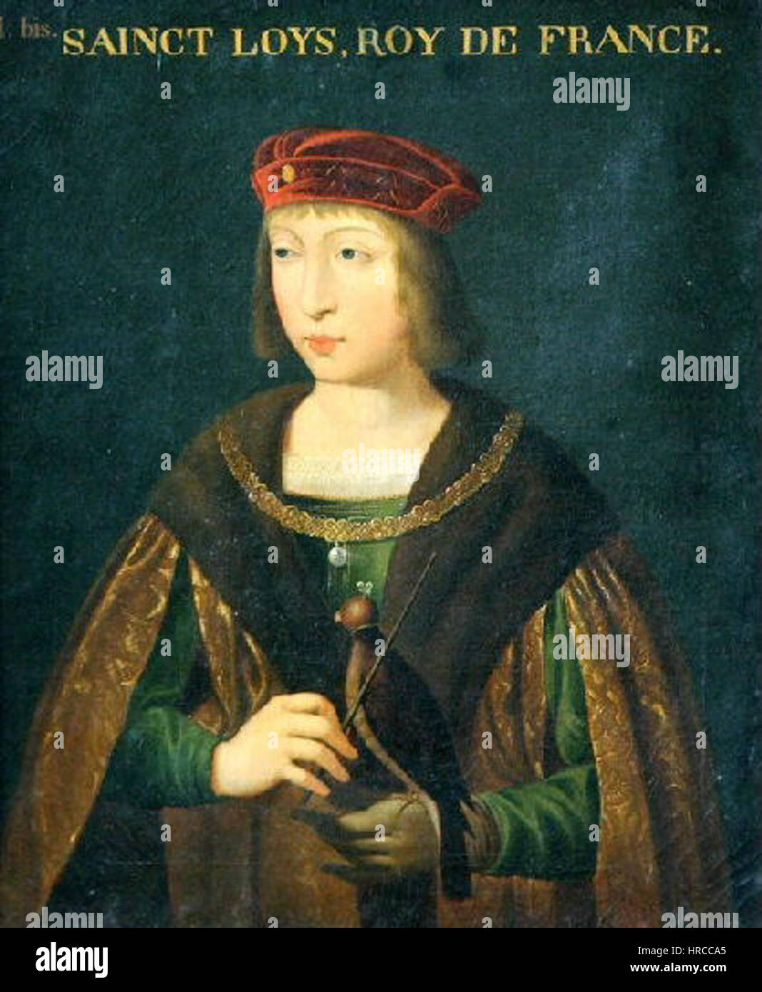 Saint-Louis, roi de France 1270 Foto Stock