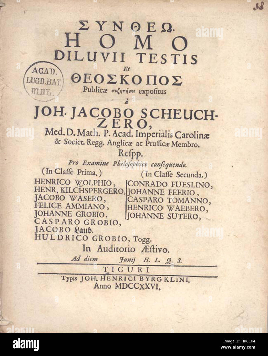 Il lavoro del 1726 di Scheuchzer rappresenta un esempio significativo di prima illustrazione scientifica, catturando osservazioni dettagliate della natura. L'opera fonde abilità artistica con l'indagine scientifica, caratteristica del periodo illuministico. Foto Stock