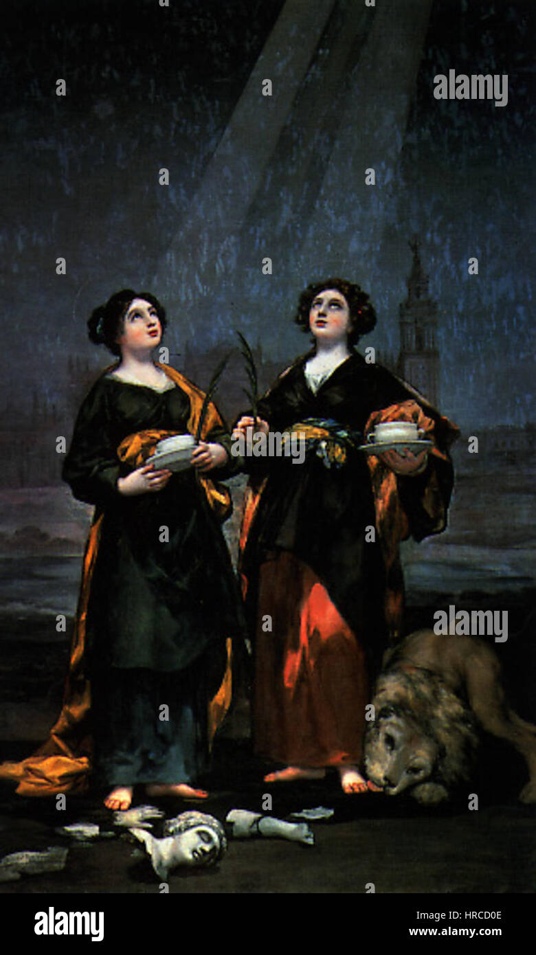 Santasjustayrufina2 è un dipinto o un manufatto storico che rappresenta un importante tema religioso o culturale. L'opera cattura il significato del suo soggetto con una dettagliata esecuzione artistica, concentrandosi sul significato culturale o spirituale. Foto Stock