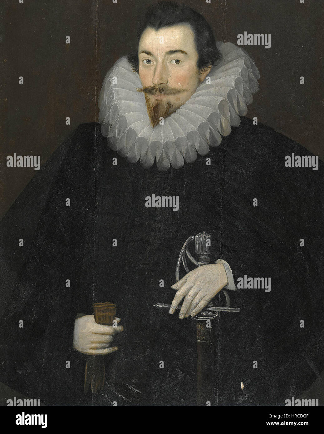 Sir John Harington, attribuito a Hieronimo Custodis Foto Stock