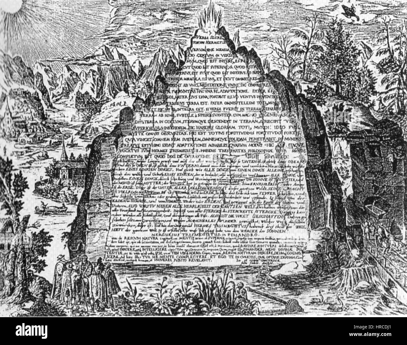 Smaragdtafel - Amphitheatrum sapientiae aeternae Foto Stock