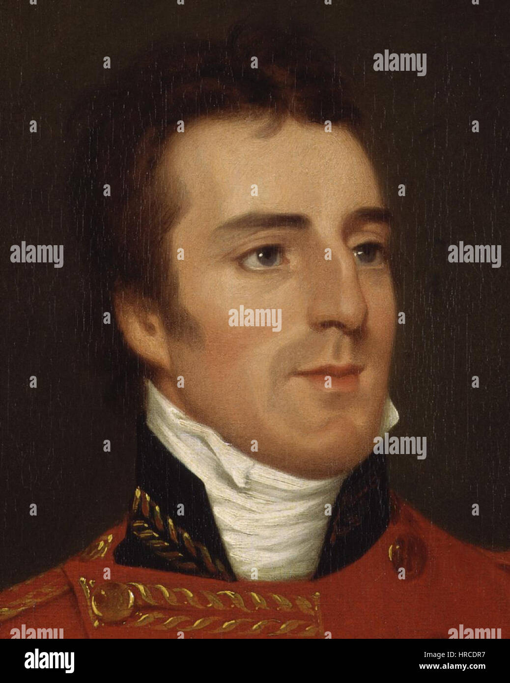 Arthur Wellesley, primo duca di Wellington da Robert Home ritagliato Foto Stock
