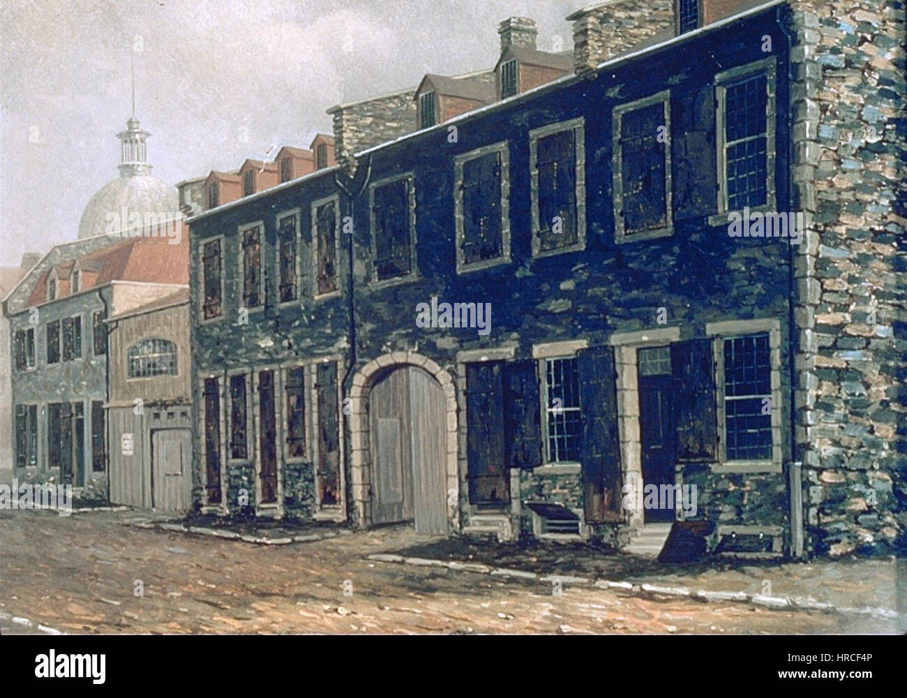 Rue Saint-Amable Montreal Foto Stock