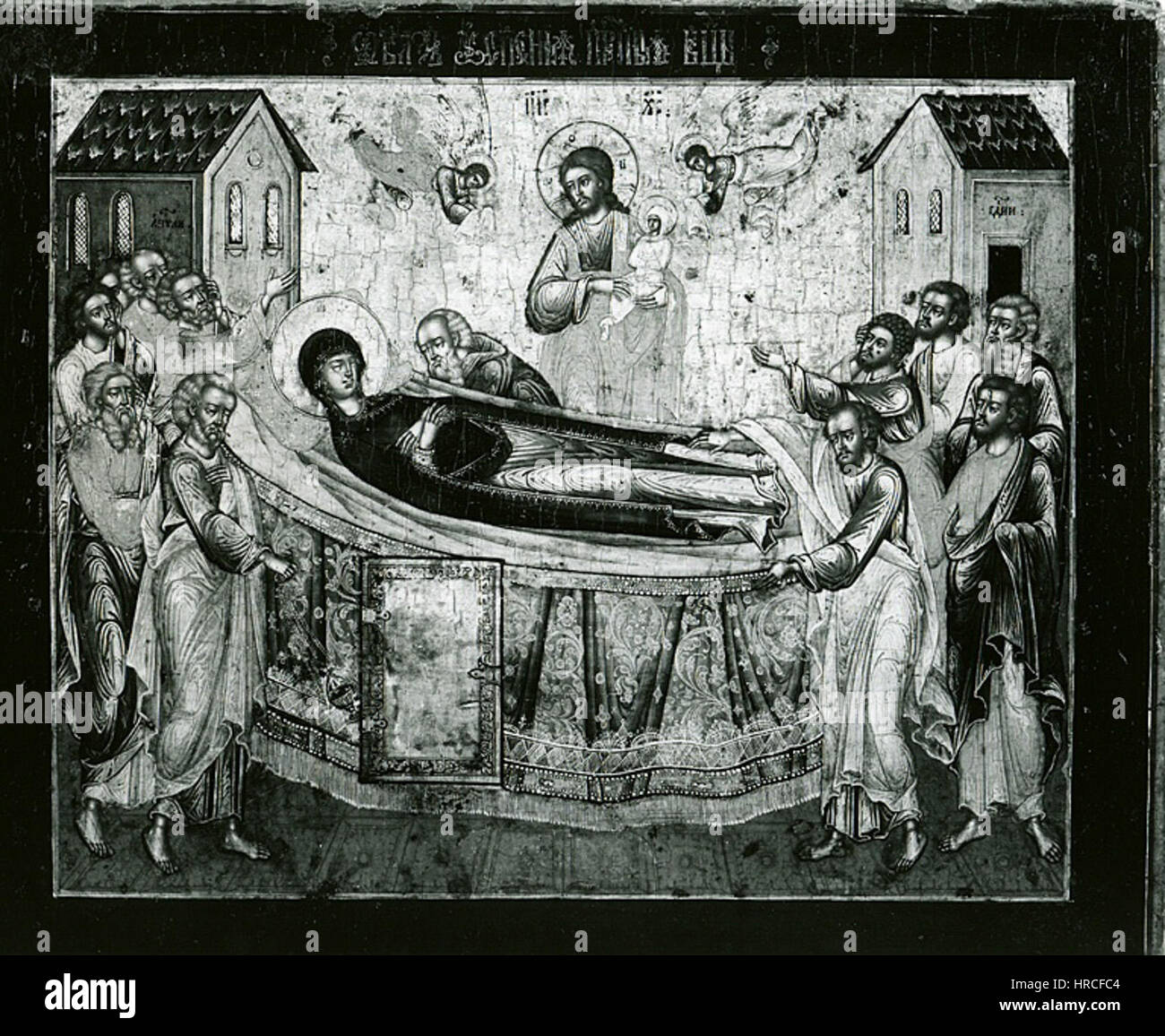 Russo - Dormizione (morte) della Vergine - Walters 372390 Foto Stock