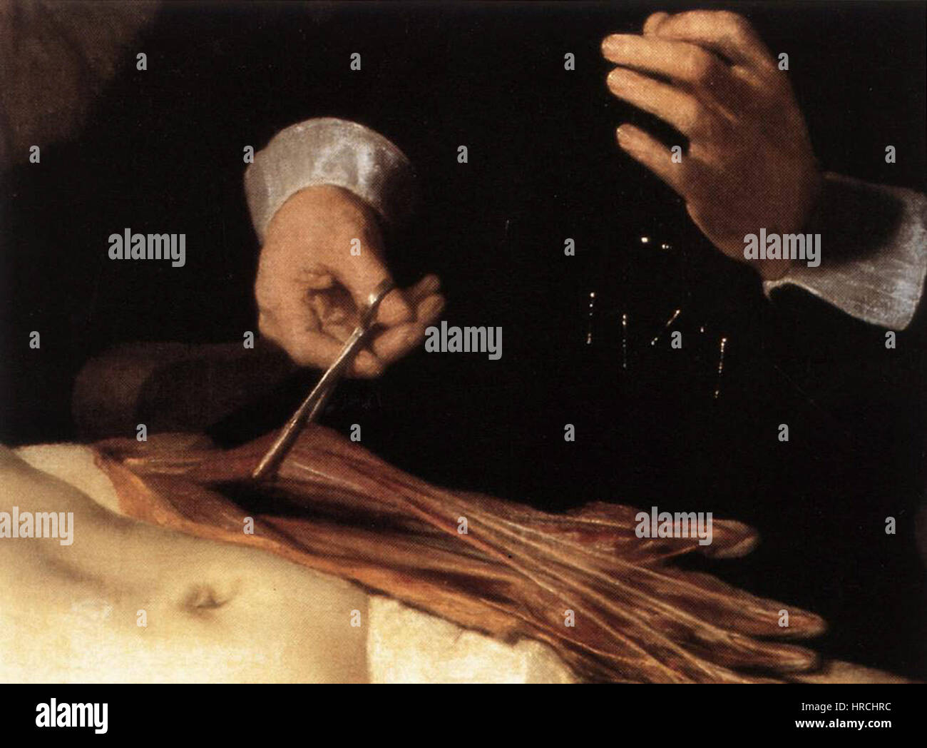 Rembrandt - La Lezione di anatomia del dottor Nicolaes Tulp (dettaglio) - WGA19140 Foto Stock
