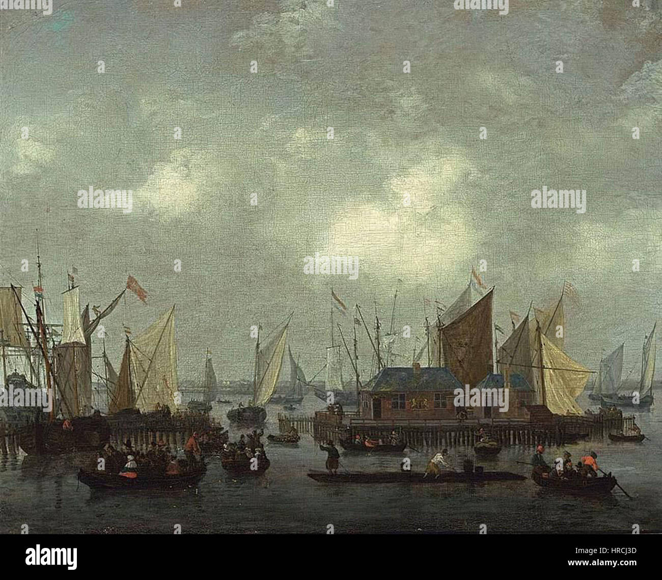 Reinier Nooms - Amsterdam - spedizione sull'ij - WGA16591 Foto Stock