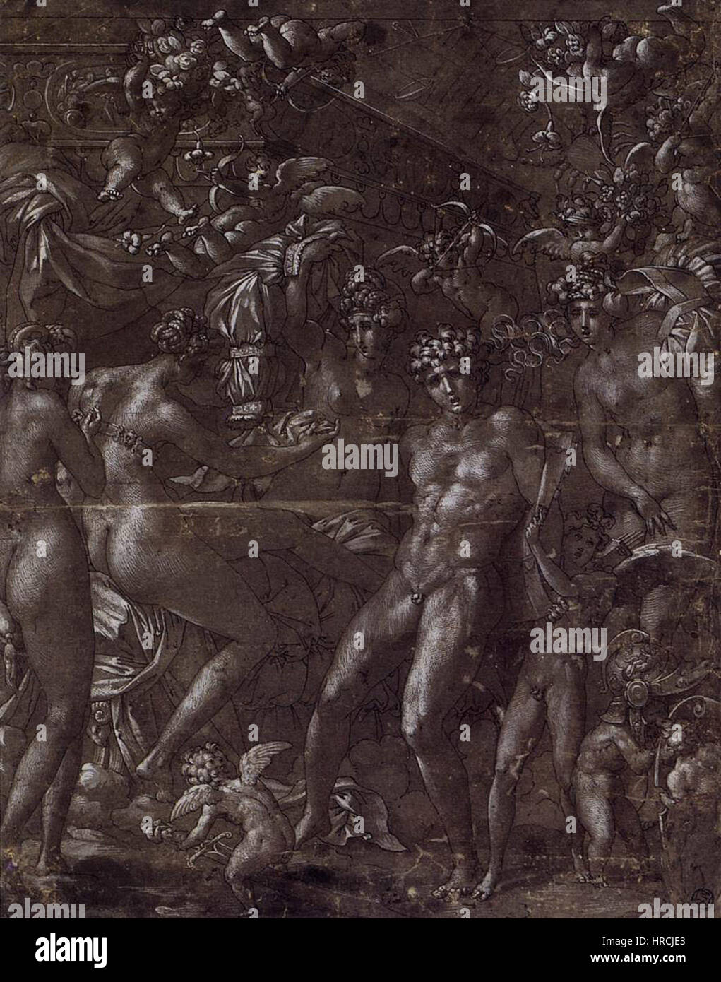 Rosso Fiorentino - Marte e Venere - WGA20134 Foto Stock