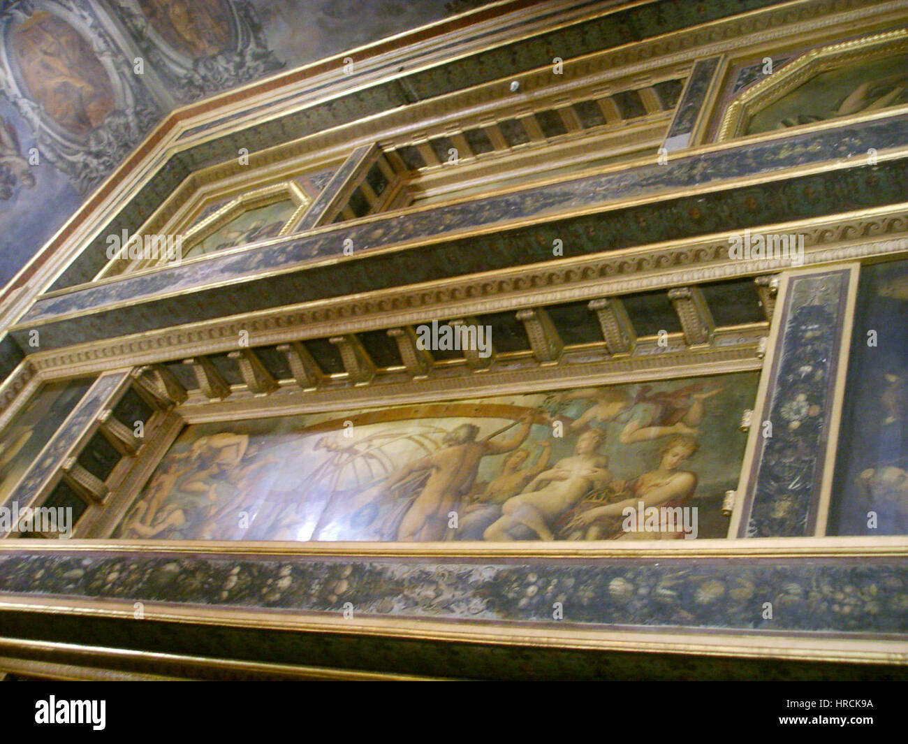 Sala degli elementi, Aria, Saturno mutila il cielo Foto Stock