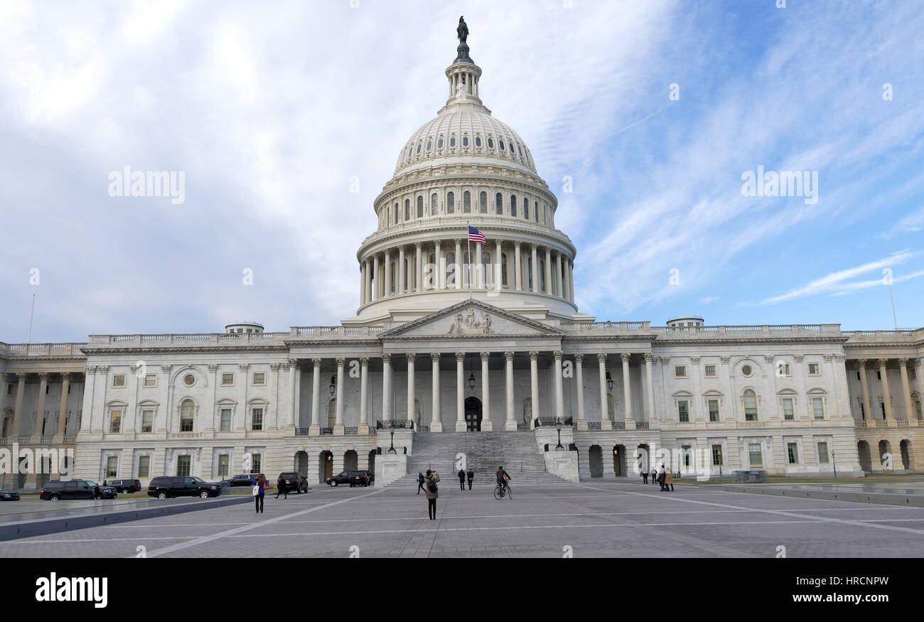 Washington DC, Stati Uniti. 2 febbraio 2017 - Capitol Hill Building in Washington DC Foto Stock