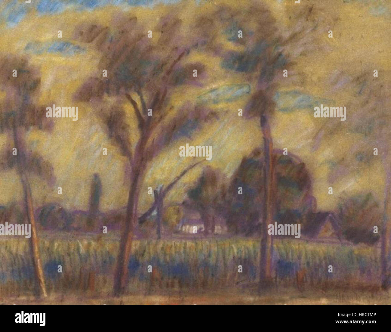 *Nagy Farm A* rappresenta una scena o una rappresentazione della vita agricola rurale, probabilmente con attività agricole o un paesaggio naturale. Il pezzo sottolinea la semplicità e il duro lavoro associati alla vita agricola, e il ritratto cattura l'essenza dell'esistenza rurale. Foto Stock