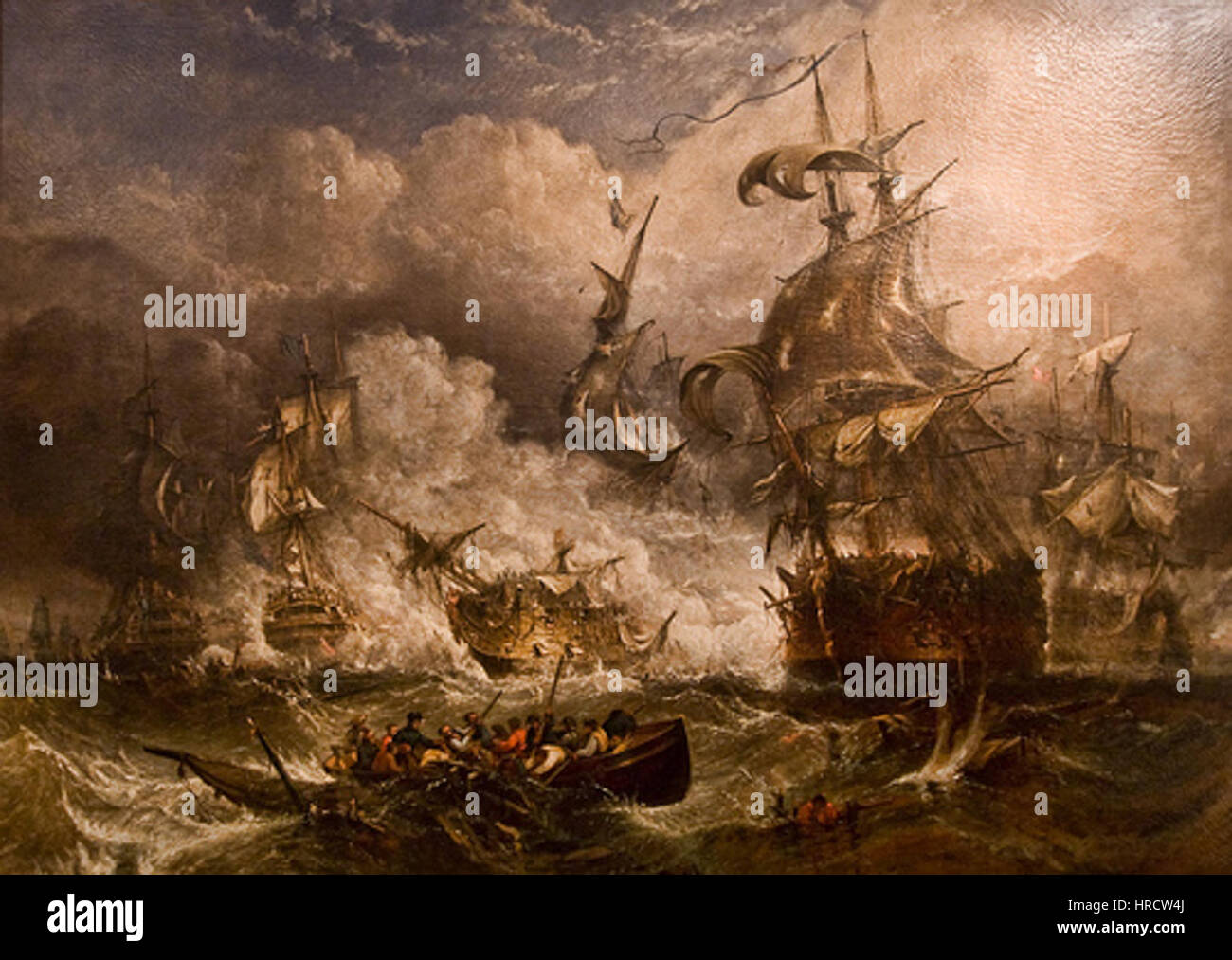 William Augustus Knell : Battaglia di Camperdown Foto Stock