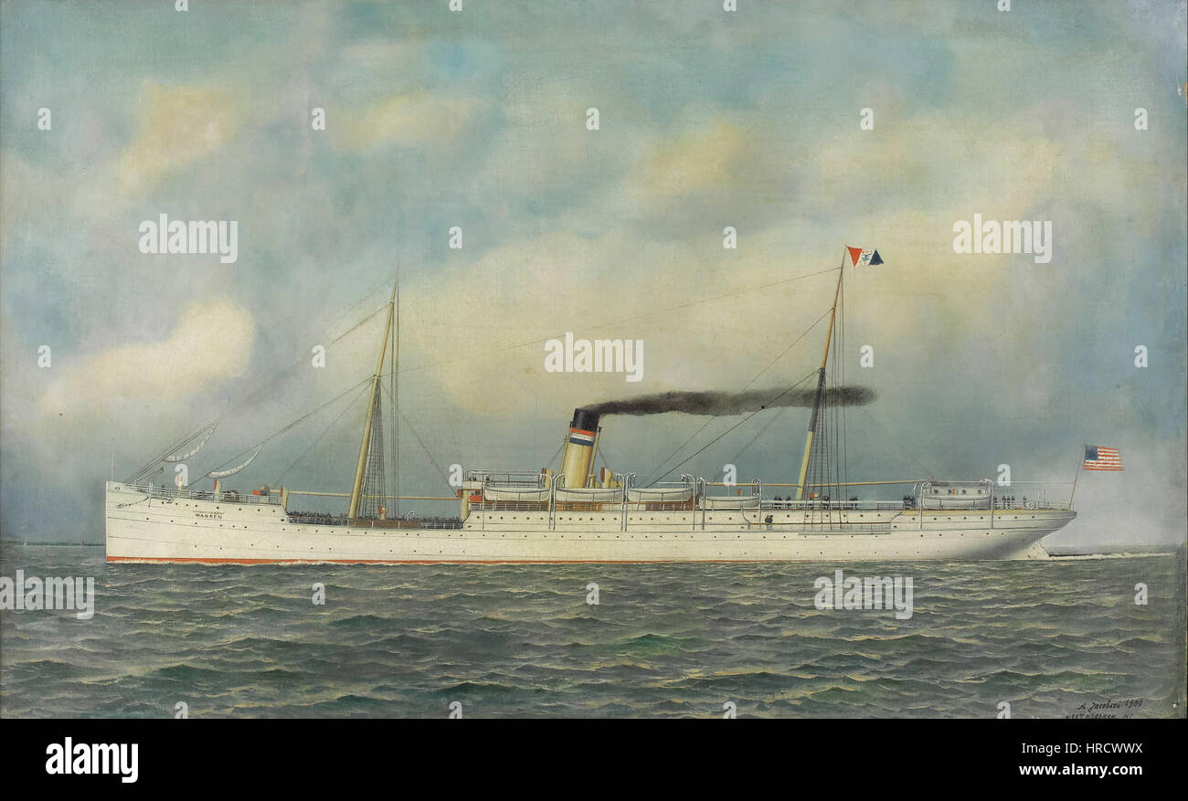 Antonio Jacobsen - STATI UNITI Trasporto dell'esercito di Warren, 1900 Foto Stock