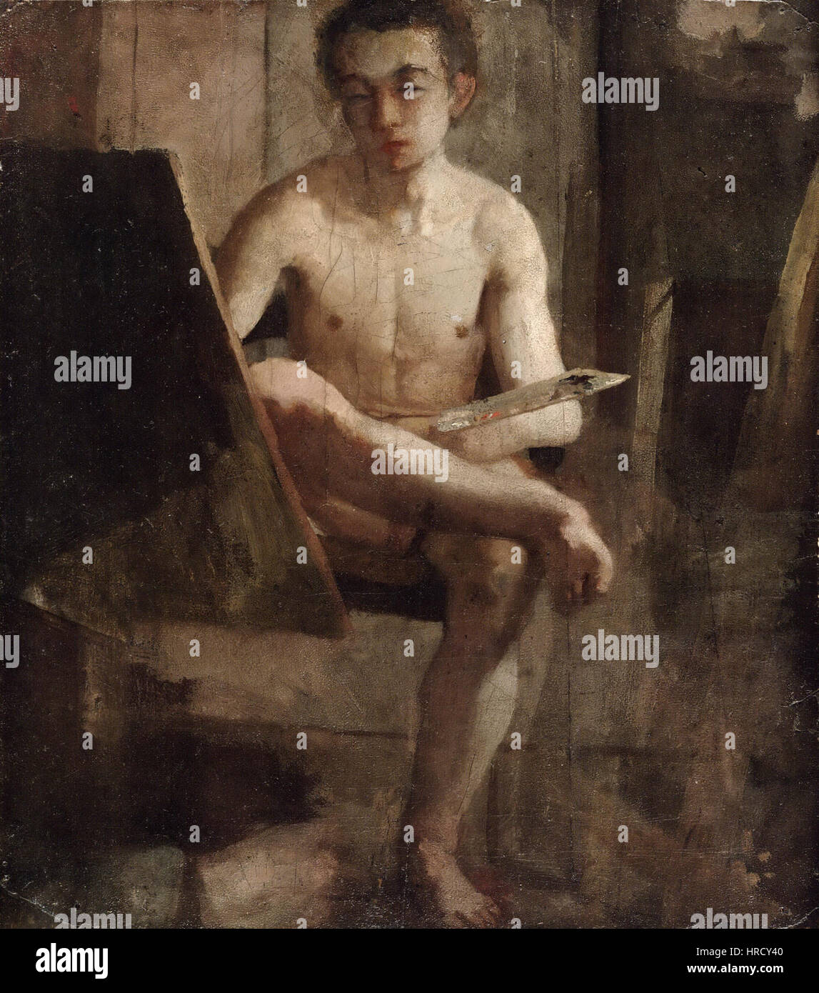 Charles Fussell Lewis - Arte giovane studente (Ritratto di Thomas Eakins) Foto Stock