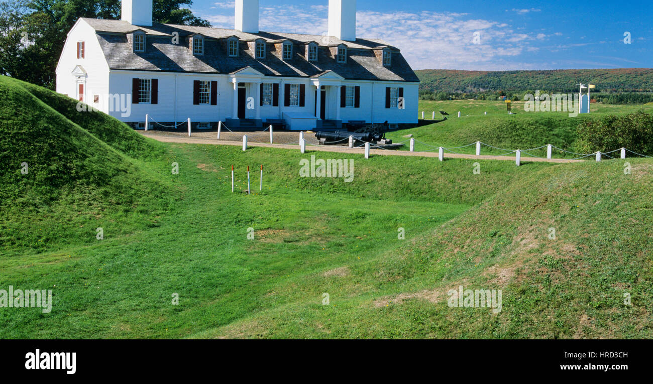 Fort Anne National Historic Park, Annapolis Royal Nova Scotia, Canada Foto Stock