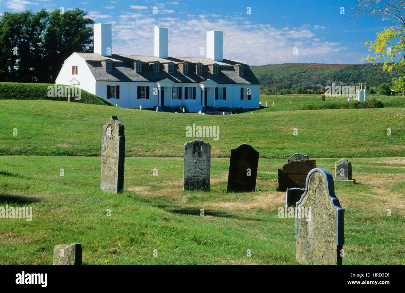 Fort Anne National Historic Park, Annapolis Royal Nova Scotia, Canada Foto Stock