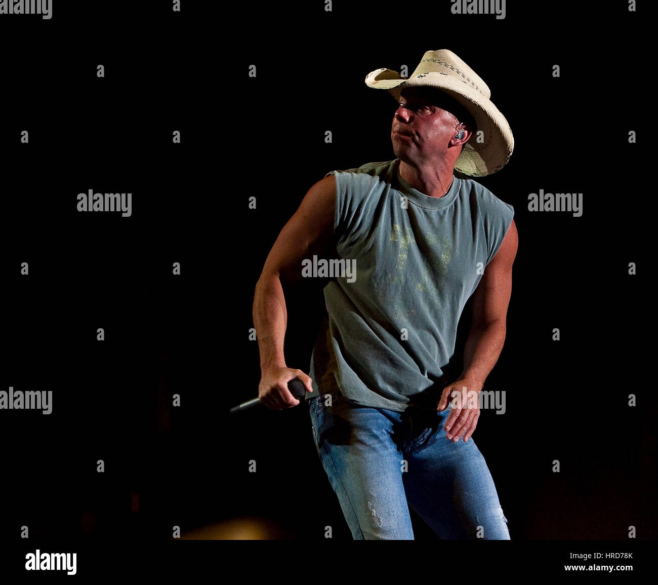 Kenny Chesney esegue a Stagecoach Country Music Festival in Indio, la California il 26 aprile 2009. Foto Stock