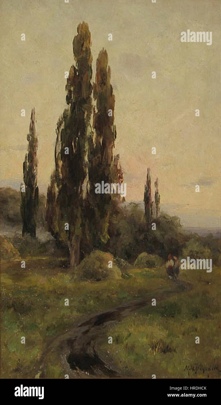 Maria Feodorova (1859-1934) è stata un'artista russa nota per i suoi ritratti e le scene di genere. Le sue opere riflettono la vita sociale e la cultura russa durante la fine del XIX e l'inizio del XX secolo. Foto Stock