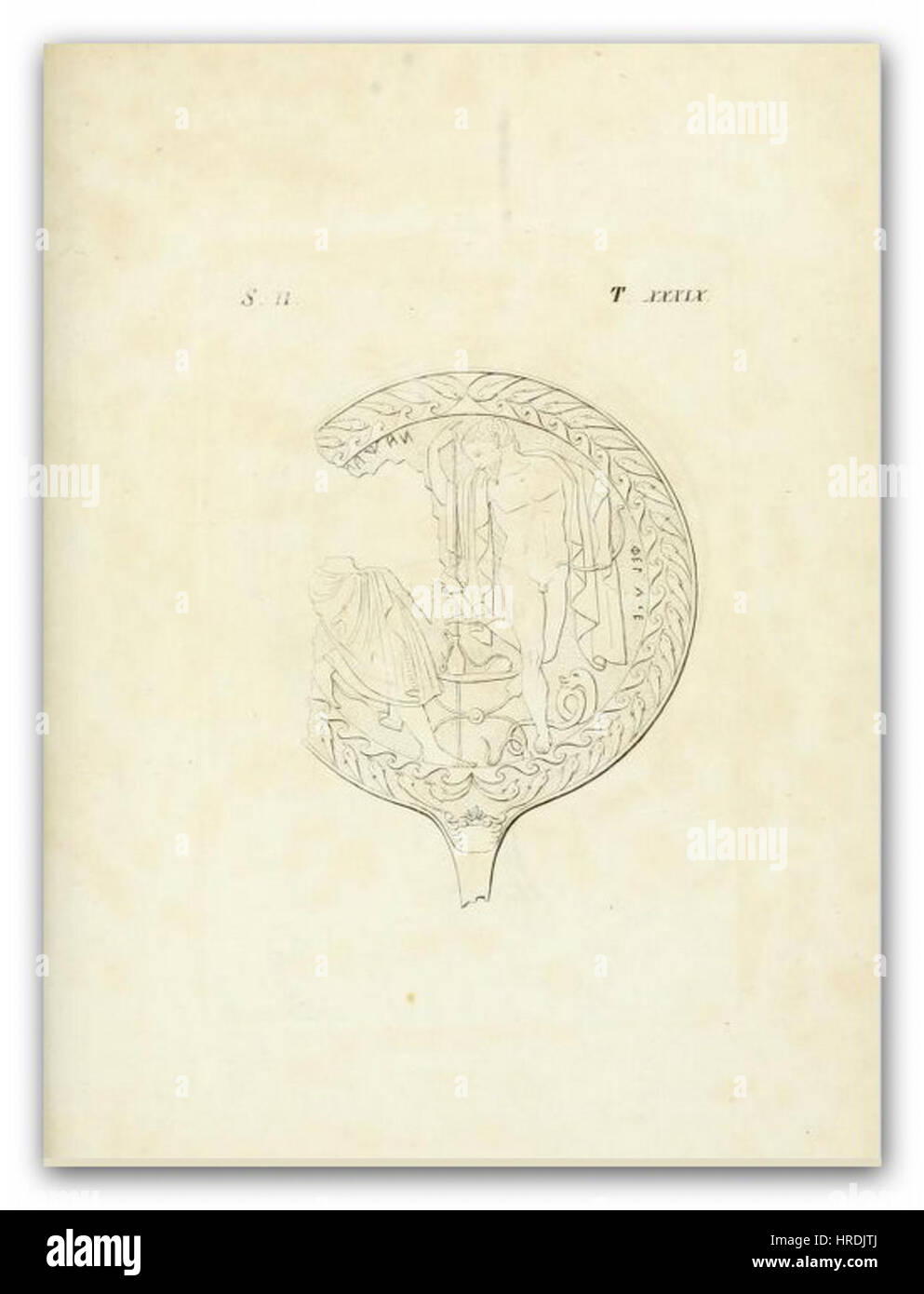 INGHIRAMI(1821) bronzi etruschi - T 39 Foto Stock