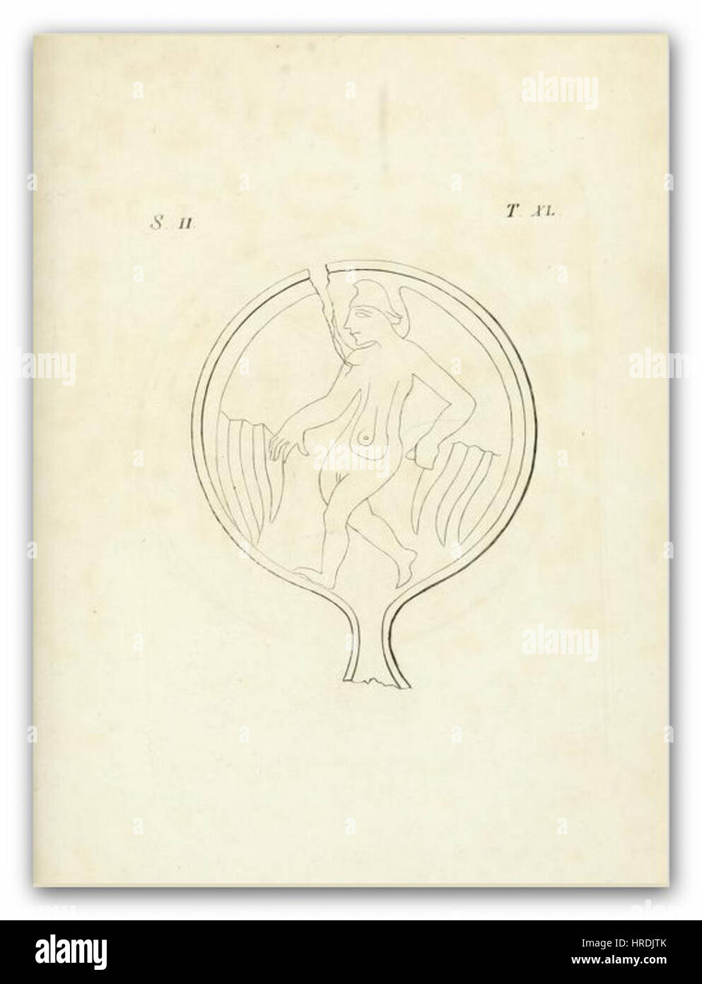 INGHIRAMI(1821) bronzi etruschi - T 40 Foto Stock