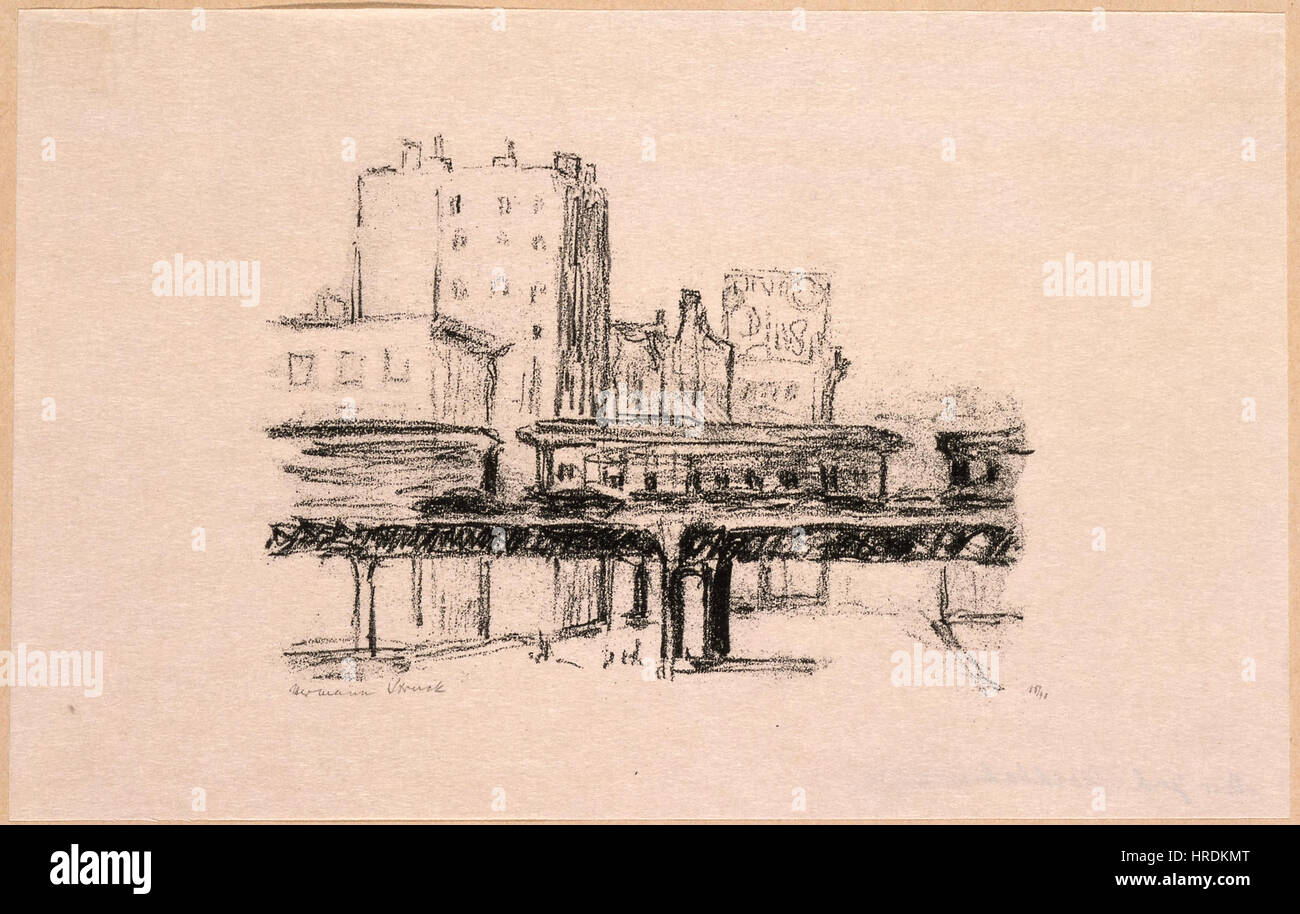Il lavoro grafico di Hermann Said del 2002 di JMBerlin esemplifica le moderne tecniche di stampa, concentrandosi sui dettagli e l'intensità tipici dello stile di Struck. Il pezzo riflette la sua maestria nell'incisione e il suo approccio emotivo ai soggetti contemporanei. Foto Stock