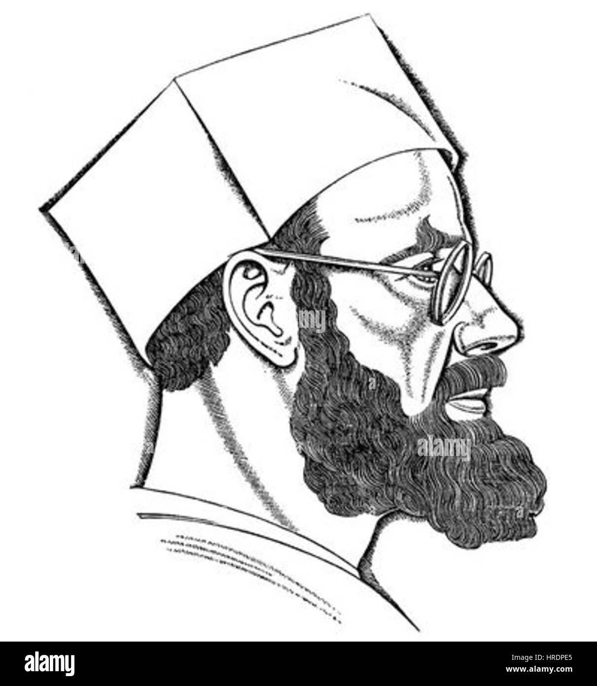 Eric Gill, artista e scultore britannico, in un autoritratto del circa 1927. Foto Stock
