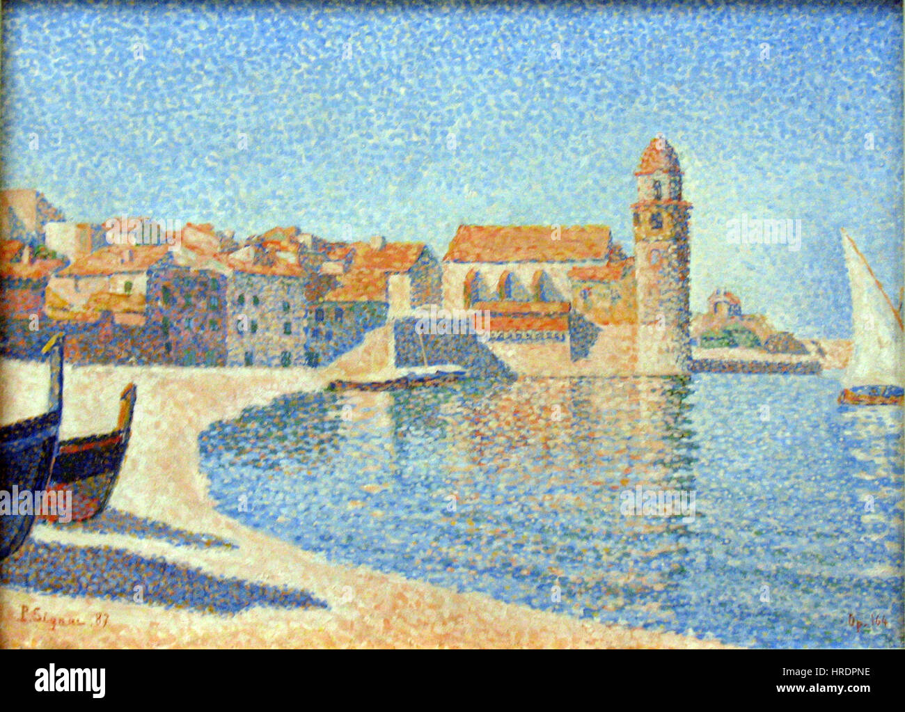 1887 Signac Blick auf Collioure anagoria Foto Stock