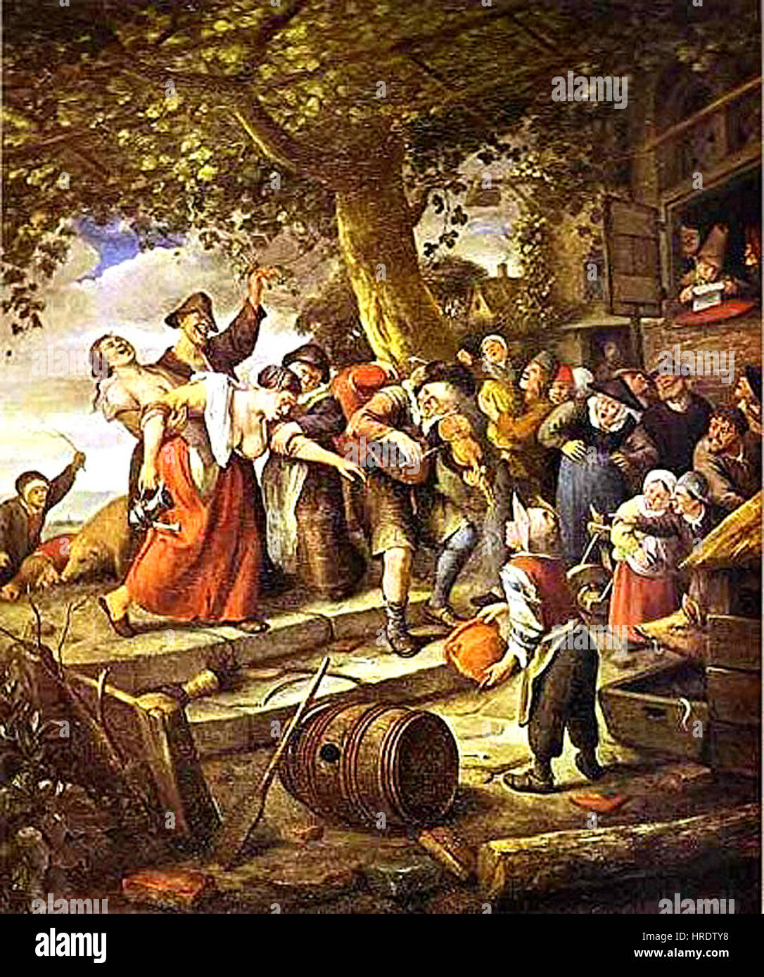 Jan Steen La femme ivre 1673 Foto Stock