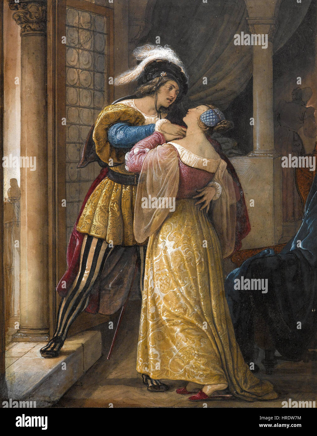 Francesco Hayez Romeo e Giulietta Foto Stock