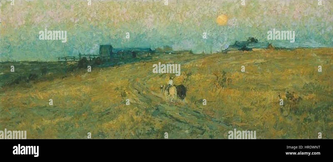 E Phillips Fox - Il sole di setting, 1895 Foto Stock