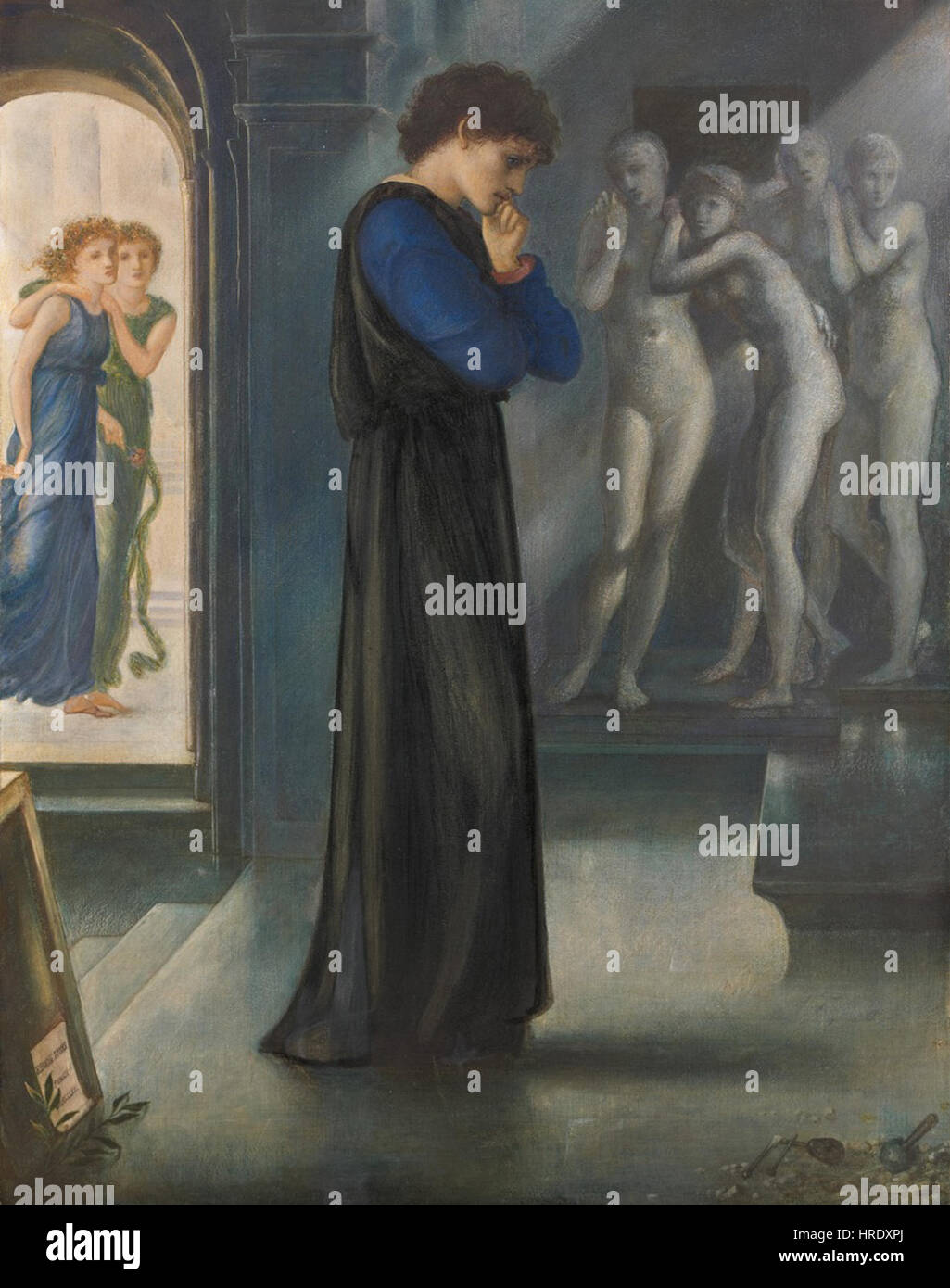 Edward Burne-Jones - Pigmalione - I desideri del cuore Foto Stock