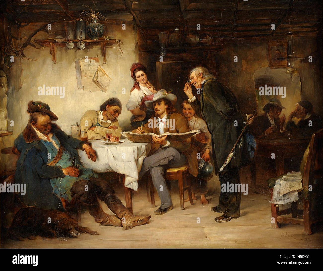 Friedrich von Keller Studien nach der Natur 1878 Foto Stock