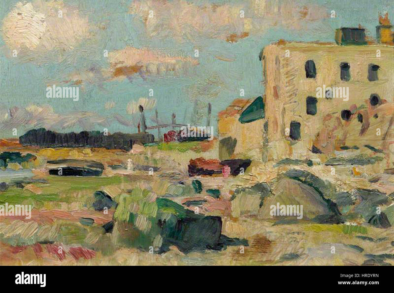 Leslie Hunter - Spiaggia Largo a bassa marea Foto Stock