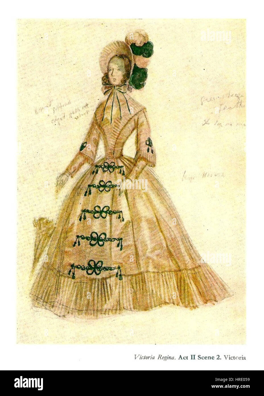 "Victoria Regina 310" di Rex Whistler è un ritratto dettagliato della regina Vittoria, che sottolinea il suo comportamento regale e l'aspetto iconico. L'opera la ritrae come un simbolo della monarchia britannica e del potere imperiale. Foto Stock