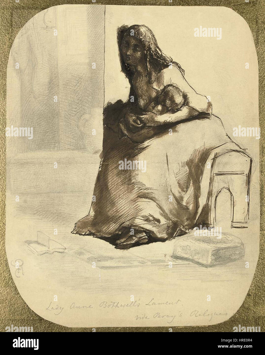 Dante Gabriel Rossetti - Lady Anne Bothwell il lamento di Foto Stock