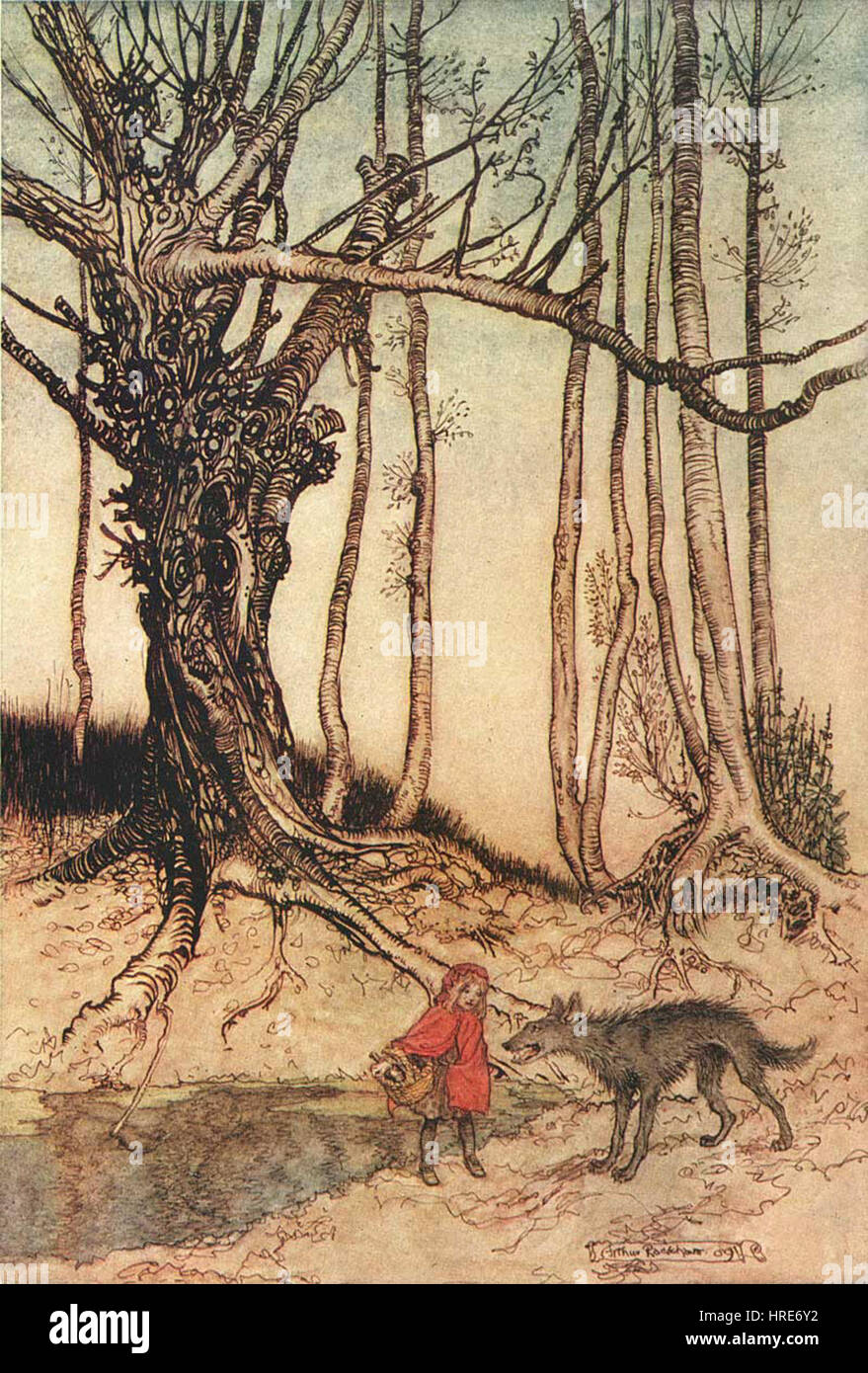 Arthur Rackham Little Red Riding Hood Foto Stock