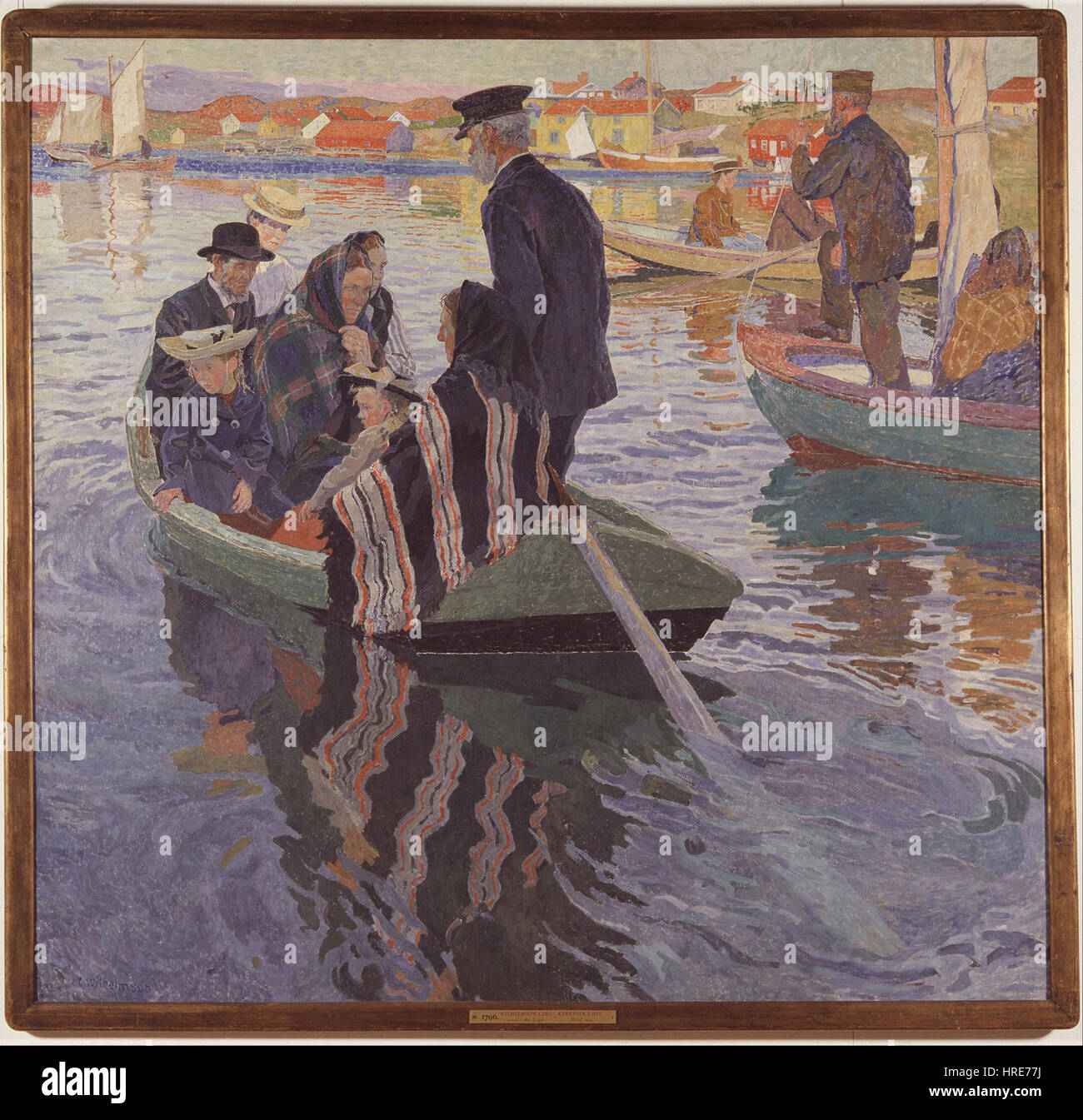 Carl Wilhelmson - Church-Goers in una barca - Google Art Project Foto Stock