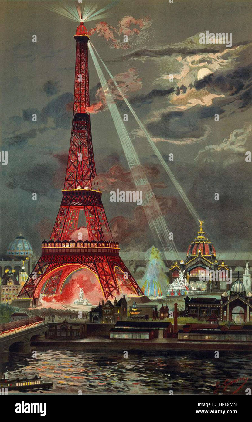 Georges Garten embrasement tour Eiffel Foto Stock
