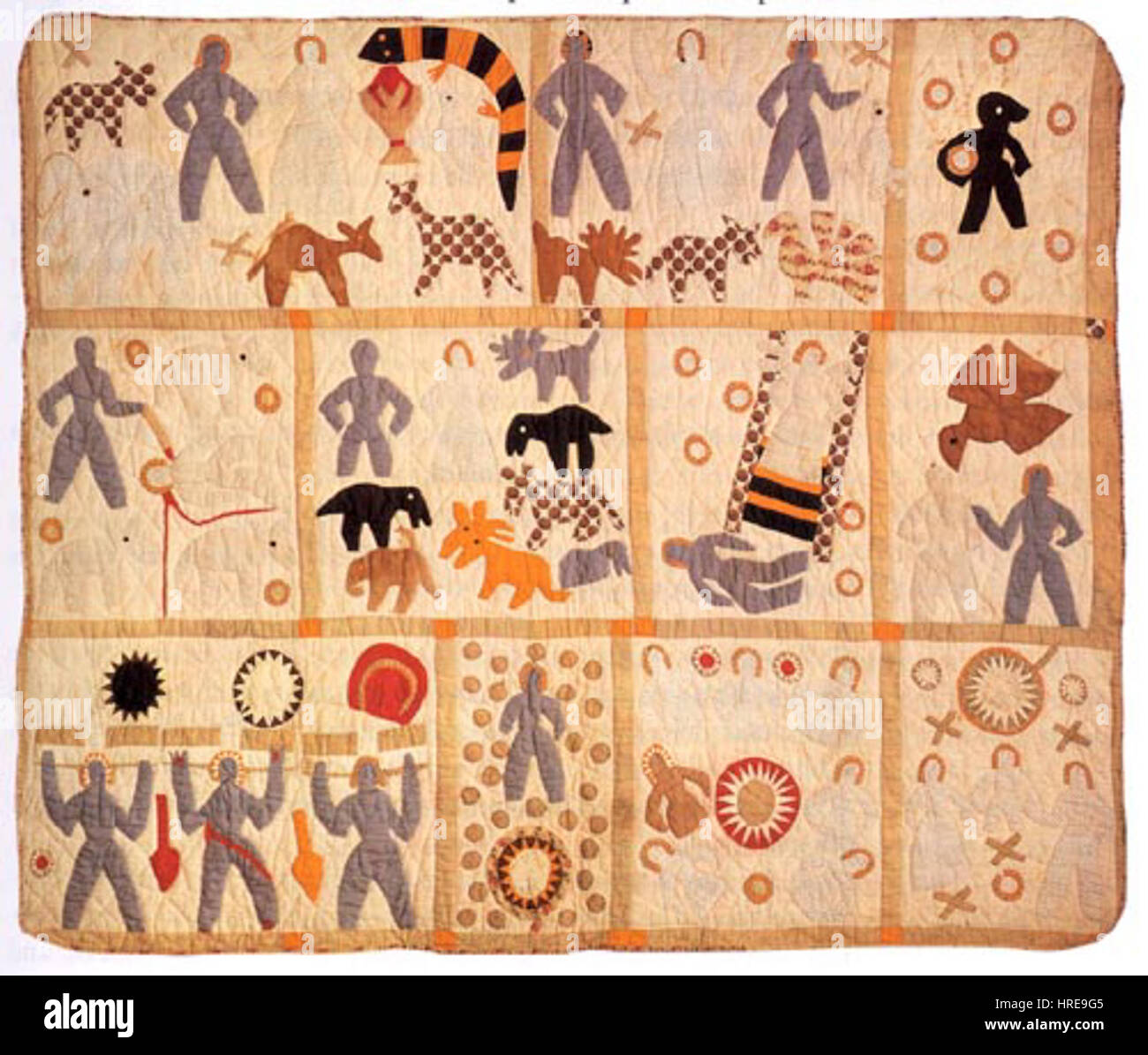 PowersBibleQuilt 1886 Foto Stock