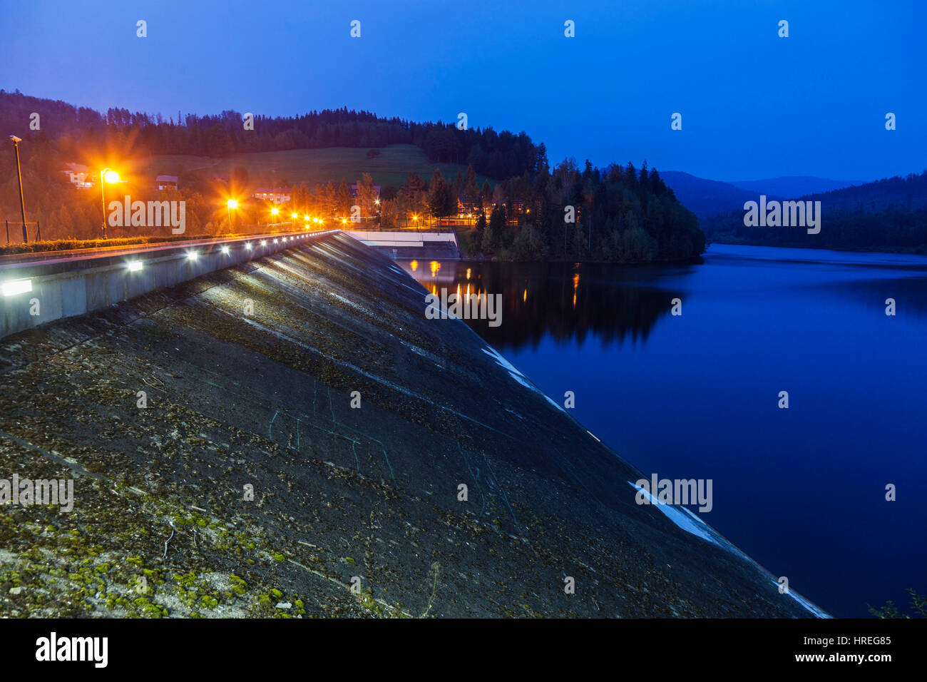 Czernianskie Lago in Polonia. Wisla, Slaskie, Polonia. Foto Stock