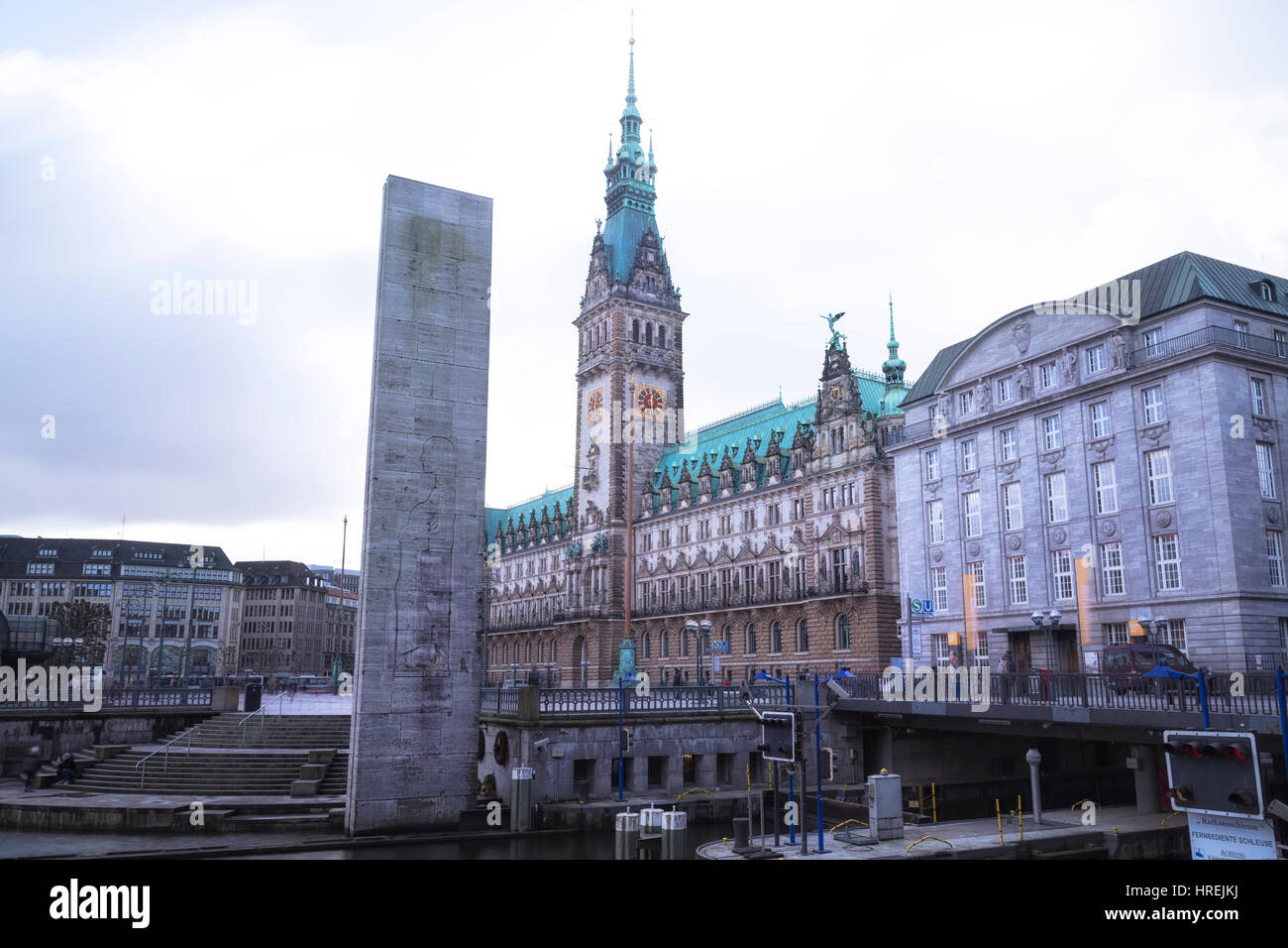 Municipio di Amburgo, Germania, Europa Foto Stock