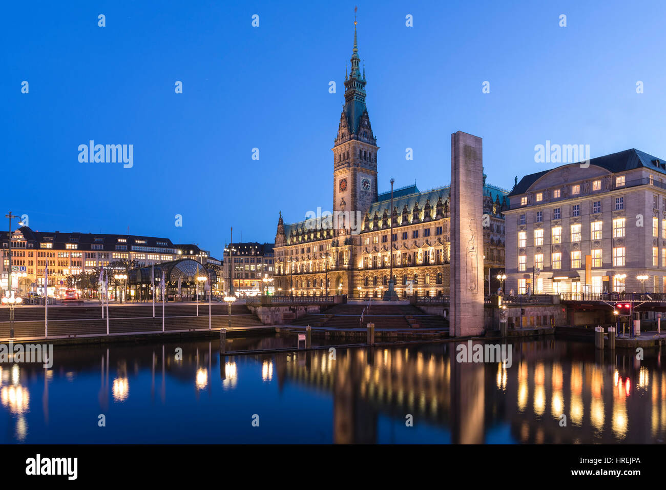 Municipio di Amburgo, Germania, Europa Foto Stock