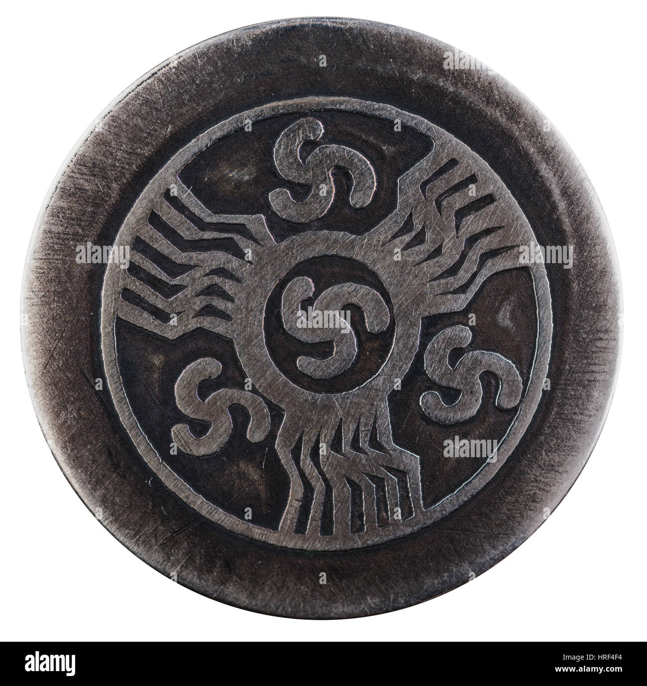 Inoltre Triskelion triskele, triskele, triskele dal greco Foto Stock