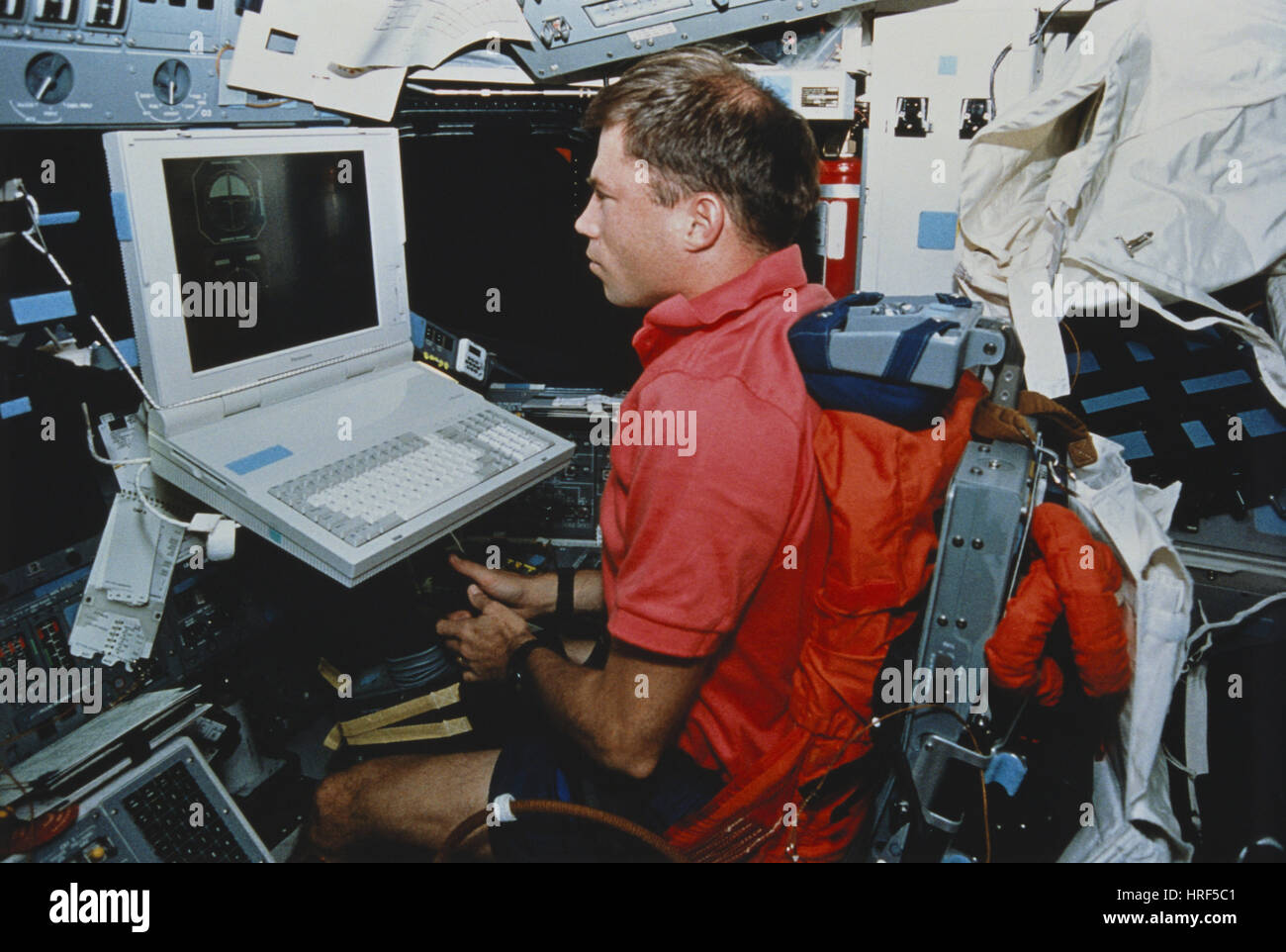 STS-58, Astronauta Searfoss, 1993 Foto Stock