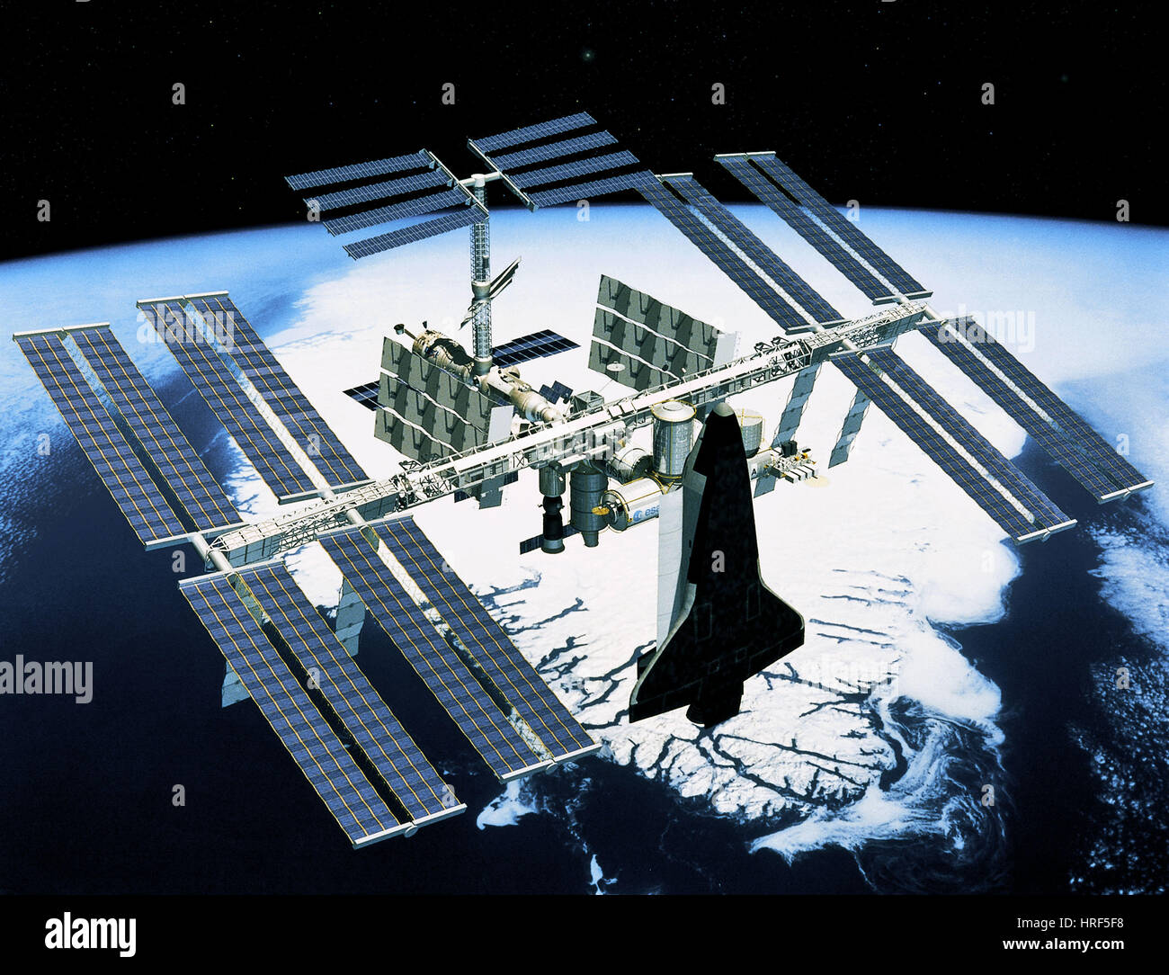 Stazione spaziale Foto Stock