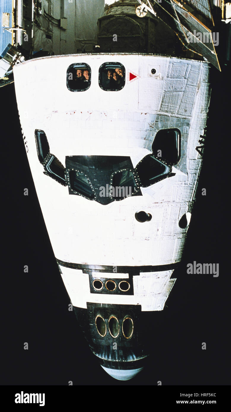 STS-74, lo Space Shuttle Atlantis, 1995 Foto Stock
