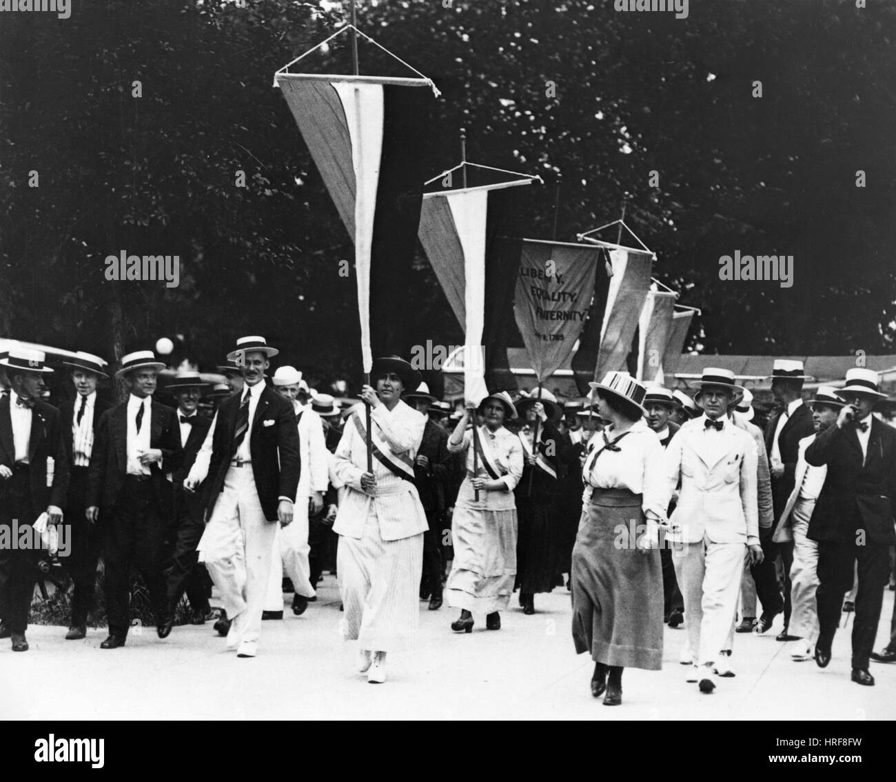 Suffragist Rally Foto Stock