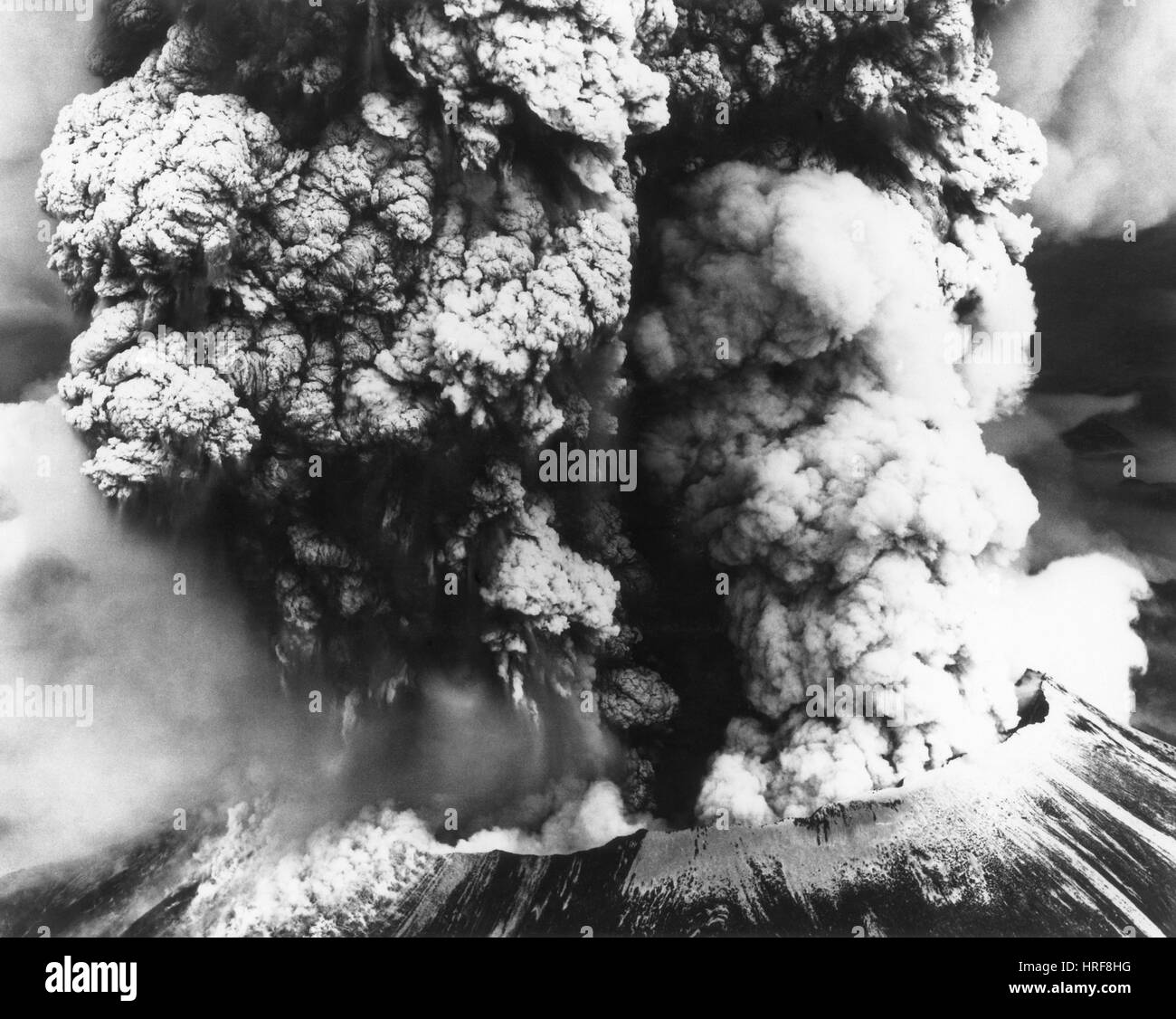 Eruzione del Monte Sant Helens Foto Stock