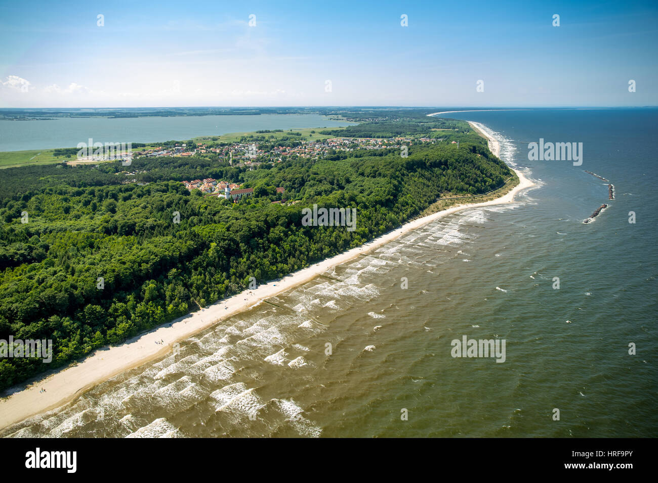 Koserow, isola di Usedom, Mar Baltico, Meclemburgo-Pomerania, Germania Foto Stock