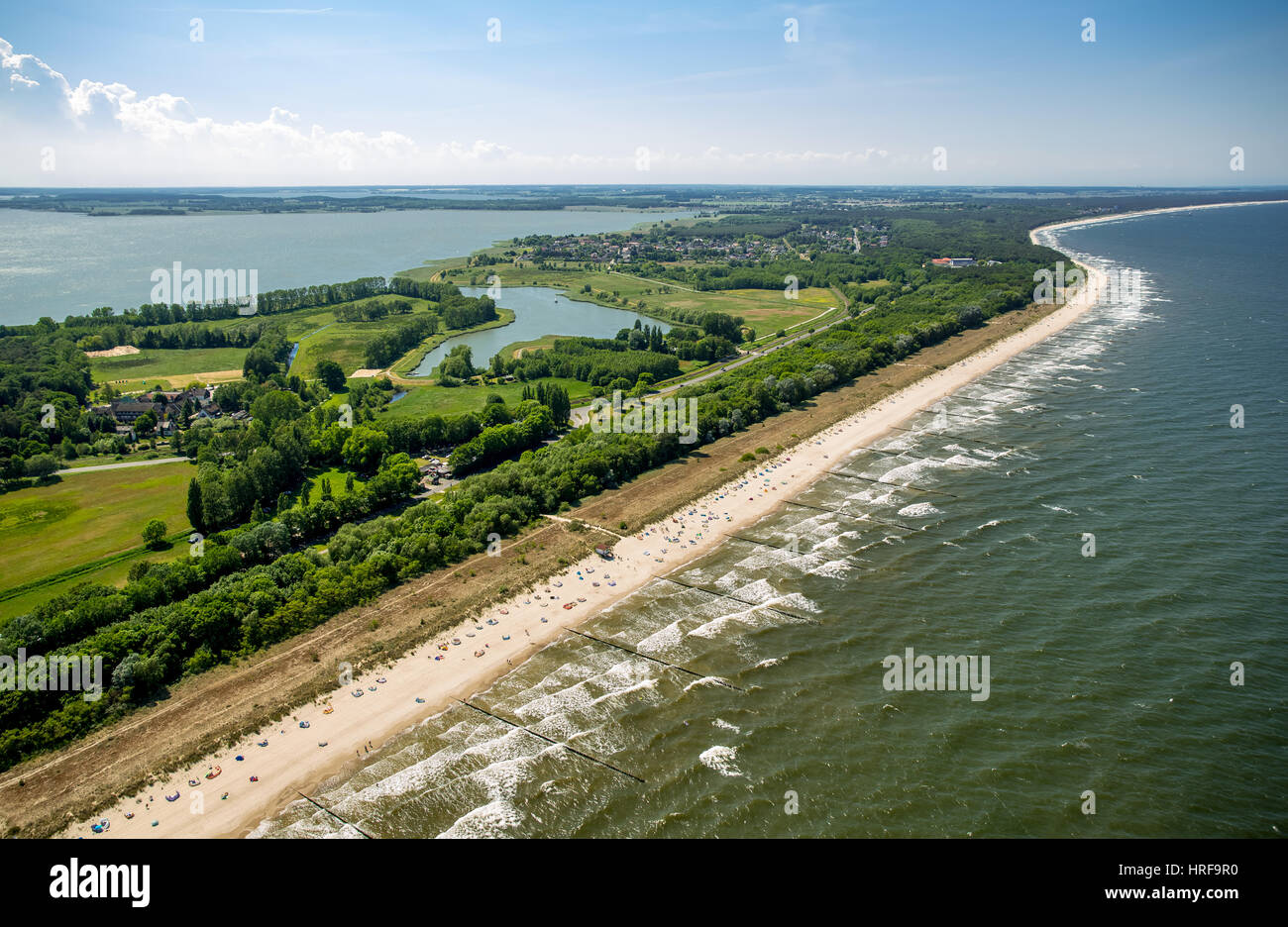 Damerow, Usedom, Ückeritz, Mar Baltico, Meclemburgo-Pomerania, Germania Foto Stock